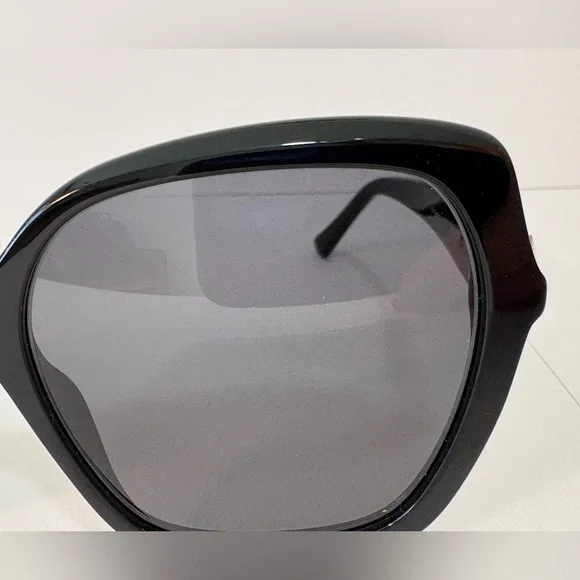 Jimmy Choo Manon Shiny Black Sunglasses Women’s - Picture 10 of 12